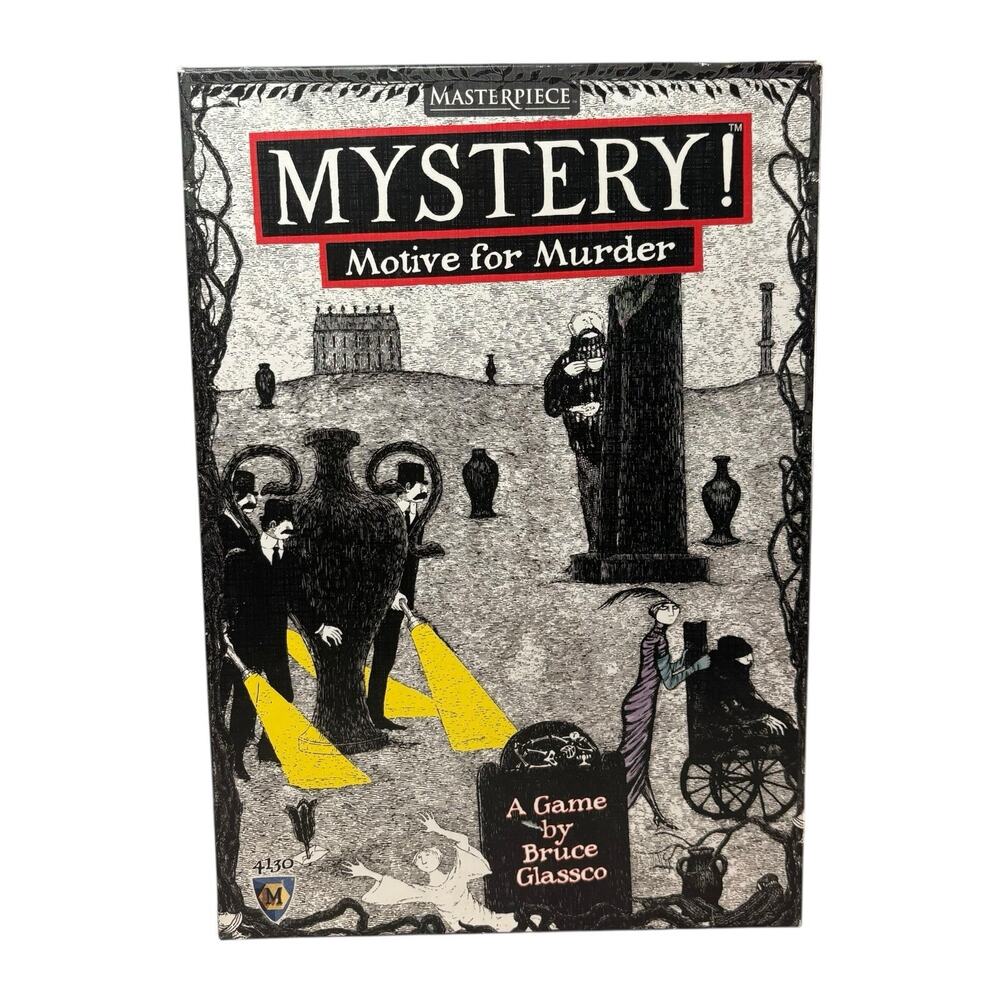 2015 Mayfair "Mystery! Motive For Murder" Board Game Bruce Glassco 100% Complete